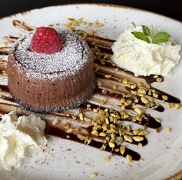 Suflet z kremem pistacjowym