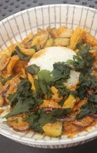 Dorsz w czerwonym curry z warzywami